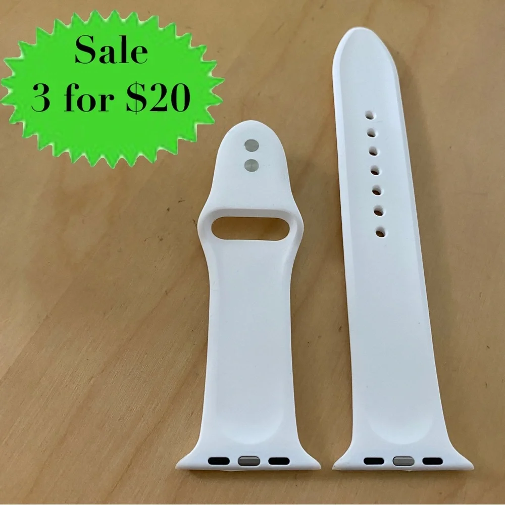 iPhone white watch band series 6 44mm wrist adjustable smart watch timepiece NEW